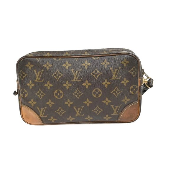 LOUIS VUITTON Marly Dragonne GM Clutch Hand Bag Monogram Brown M51825 02FC030 - Picture 3 of 15